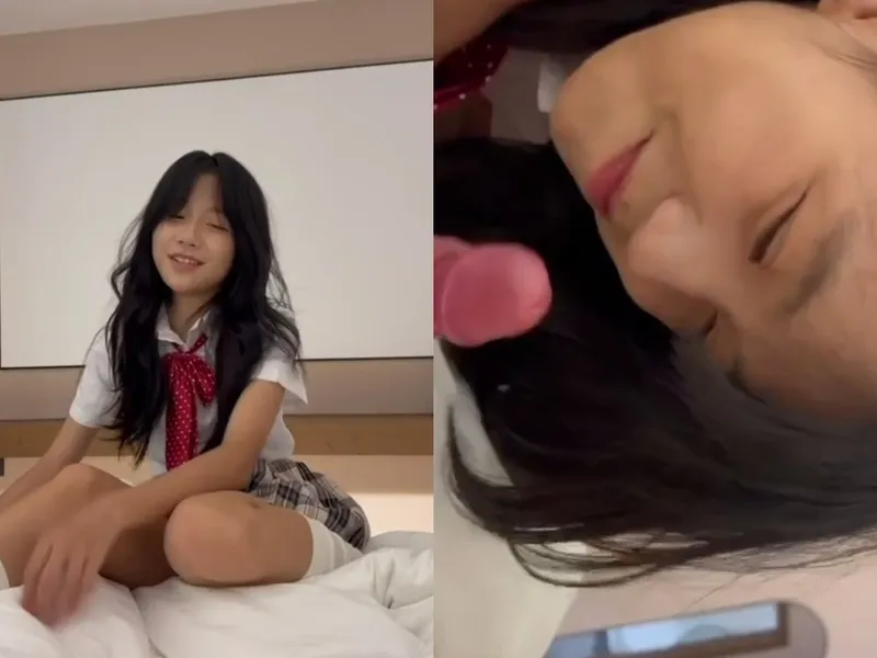 Em loli dễ thương liếm chuối biến em thành con em đĩ nứng lồn p1